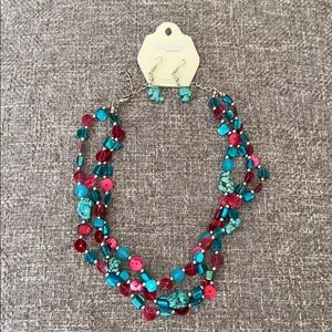 New necklace and earrings